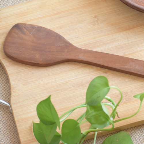 Spoons-Wooden spatula, Long Handled Serving Spoon